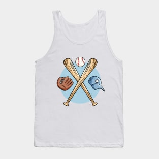 Baseball Symbols Tank Top